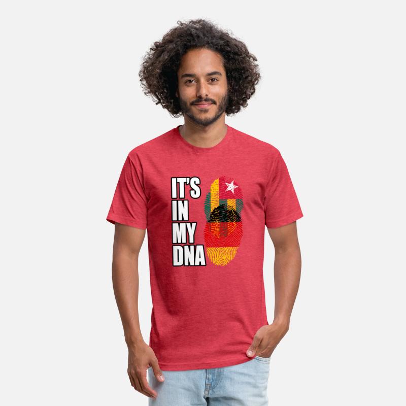 Togolese And German Mix Heritage DNA Flag