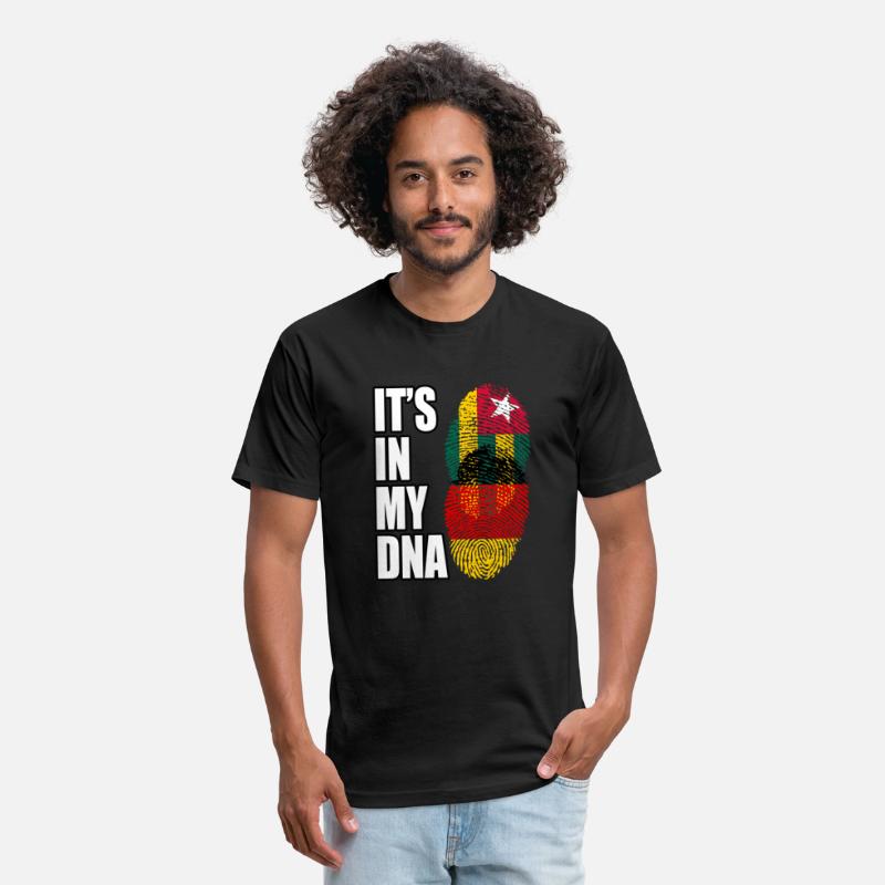 Togolese And German Mix Heritage DNA Flag