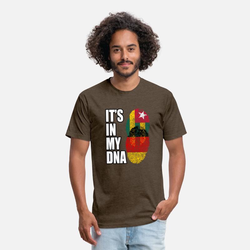 Togolese And German Mix Heritage DNA Flag