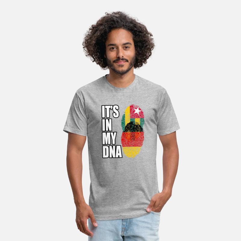 Togolese And German Mix Heritage DNA Flag