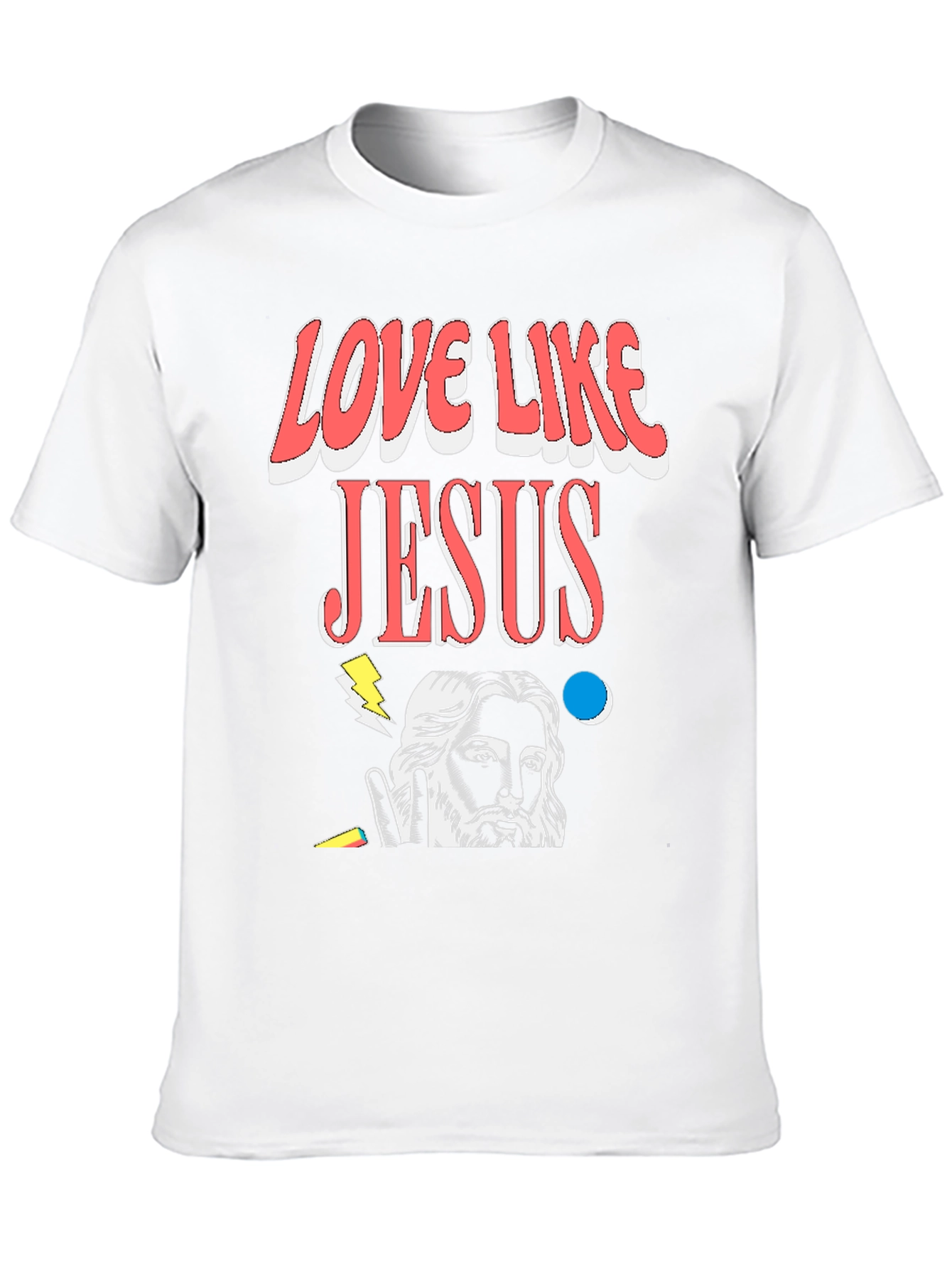 Love Like Jesus Graphic T-Shirt - Black Cotton Blend