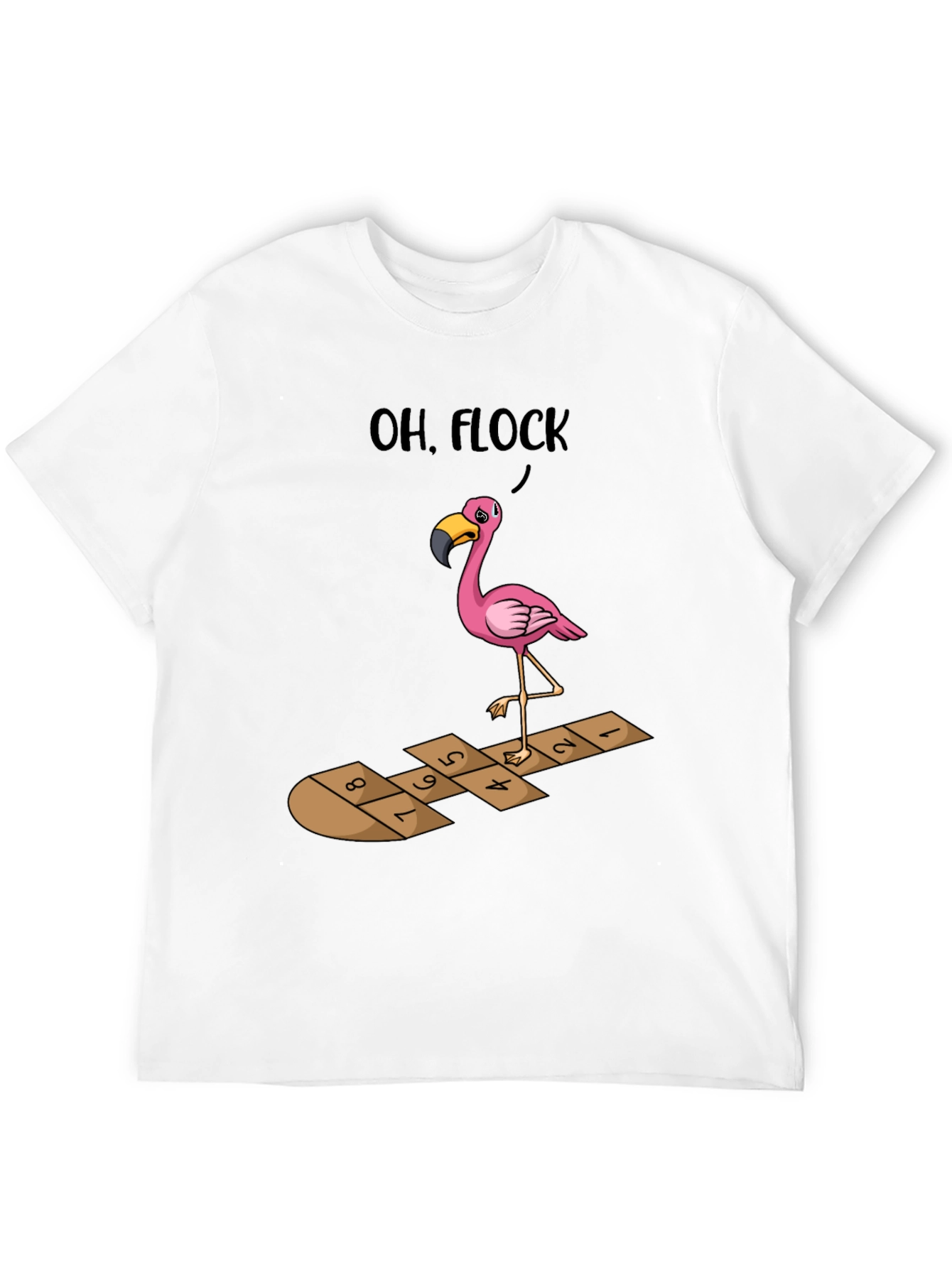 Oh Flock! Flamingo Hopscotch Graphic Tee