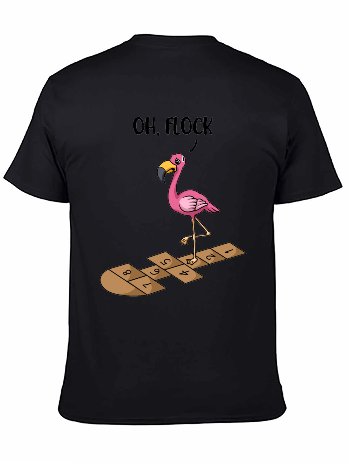 Oh Flock! Flamingo Hopscotch Graphic Tee