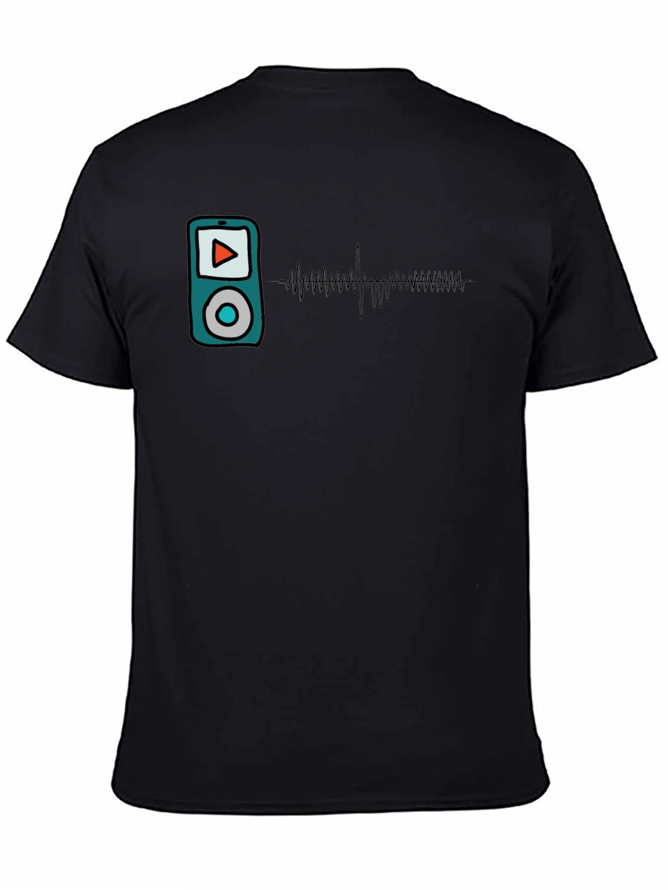 Music Player Graphic T-Shirt - Modern Style