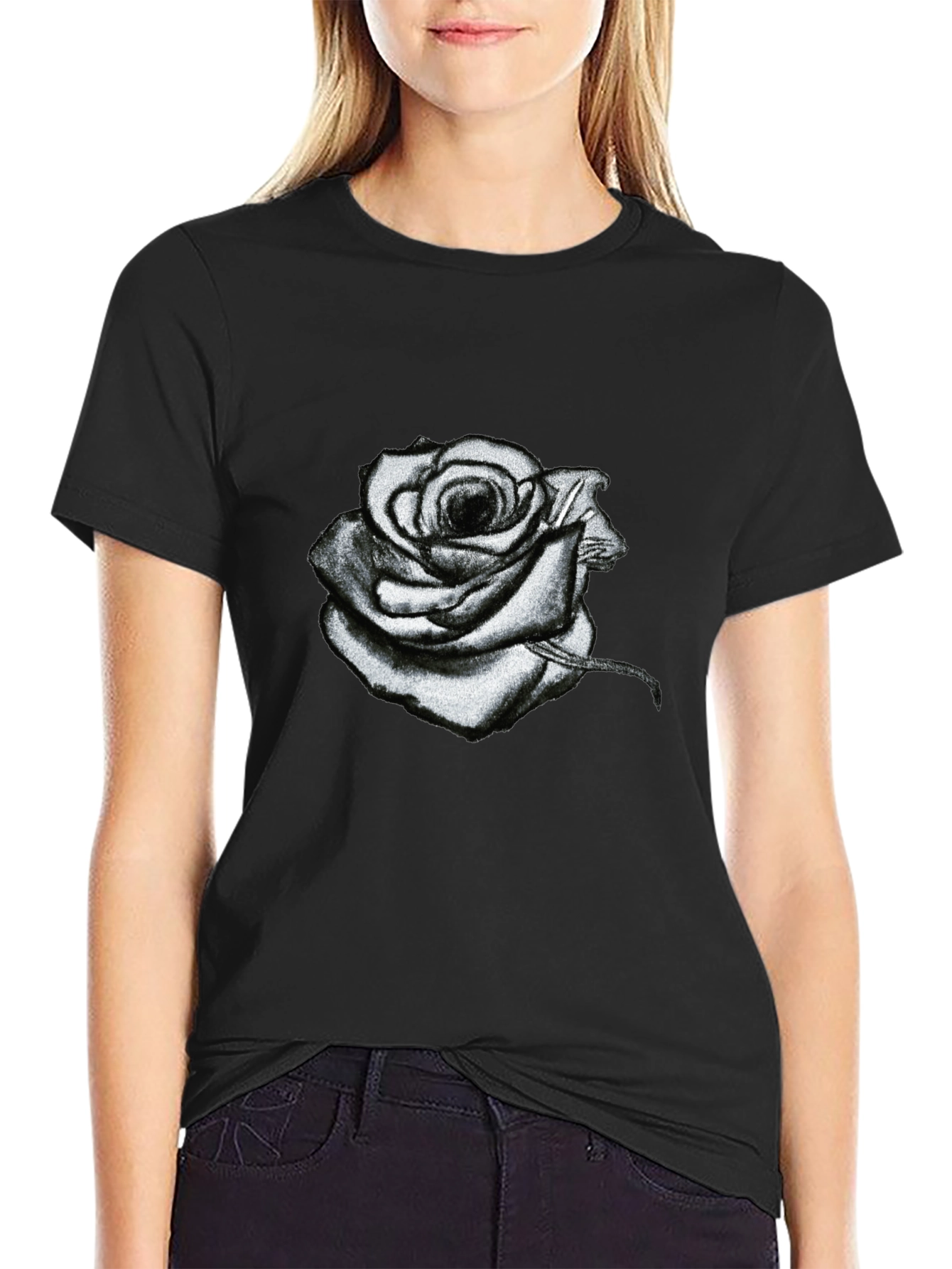 Black Rose Graphic T-Shirt