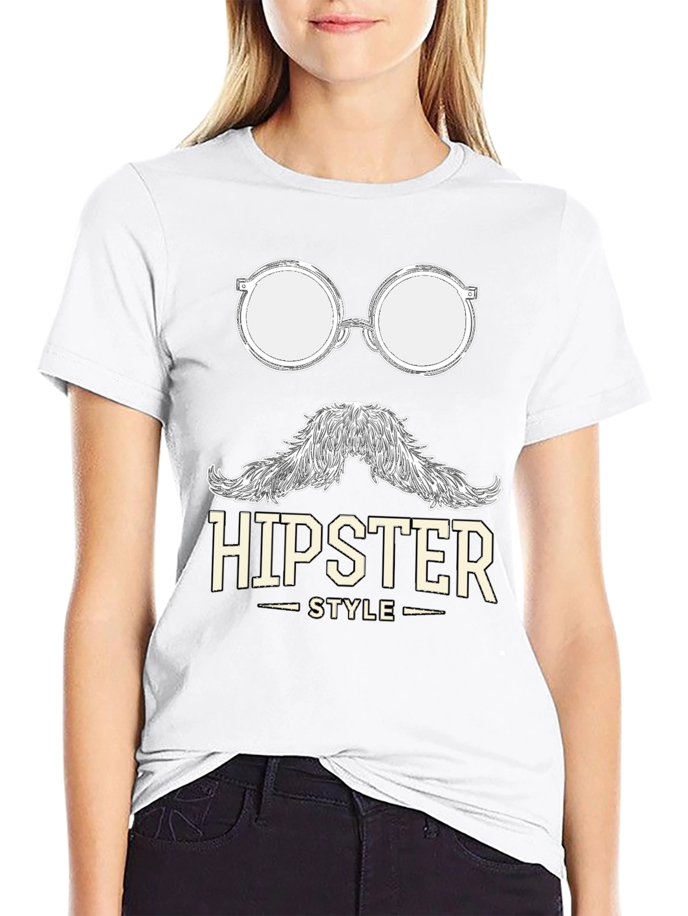 Hipster Style Graphic T-Shirt - Cool & Casual