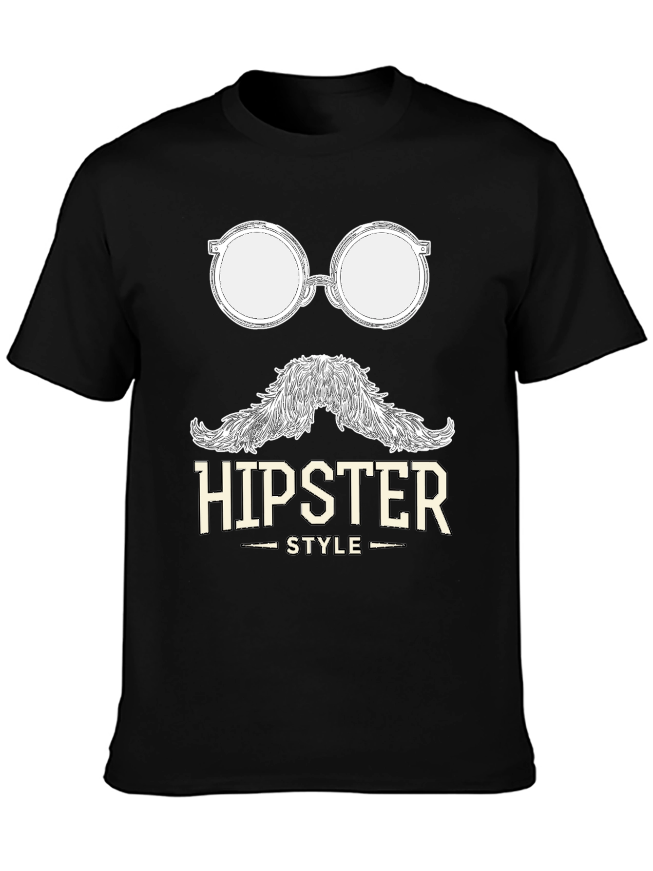 Hipster Style Graphic T-Shirt - Cool & Casual