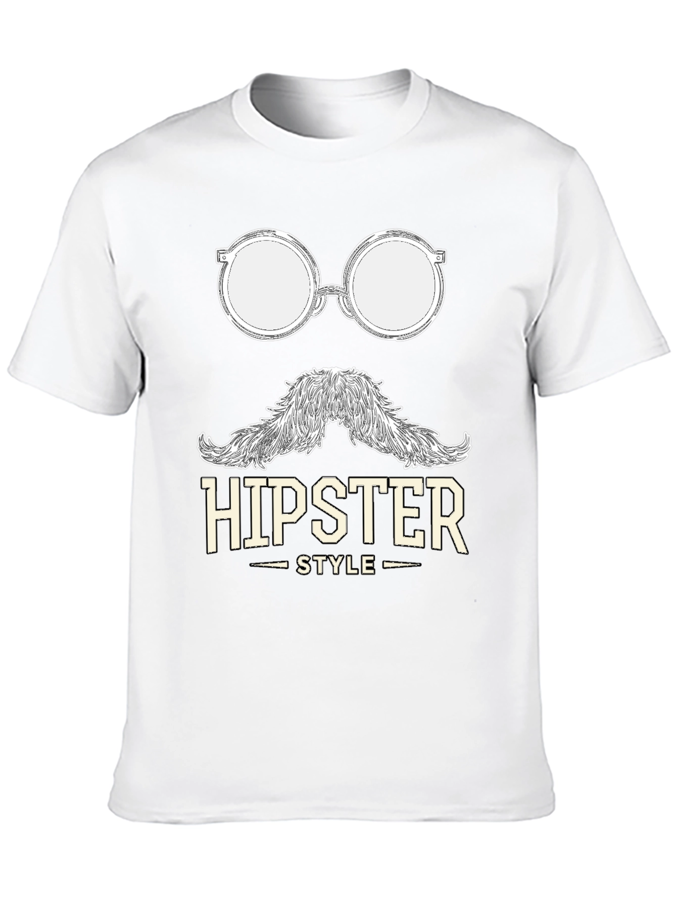 Hipster Style Graphic T-Shirt - Cool & Casual
