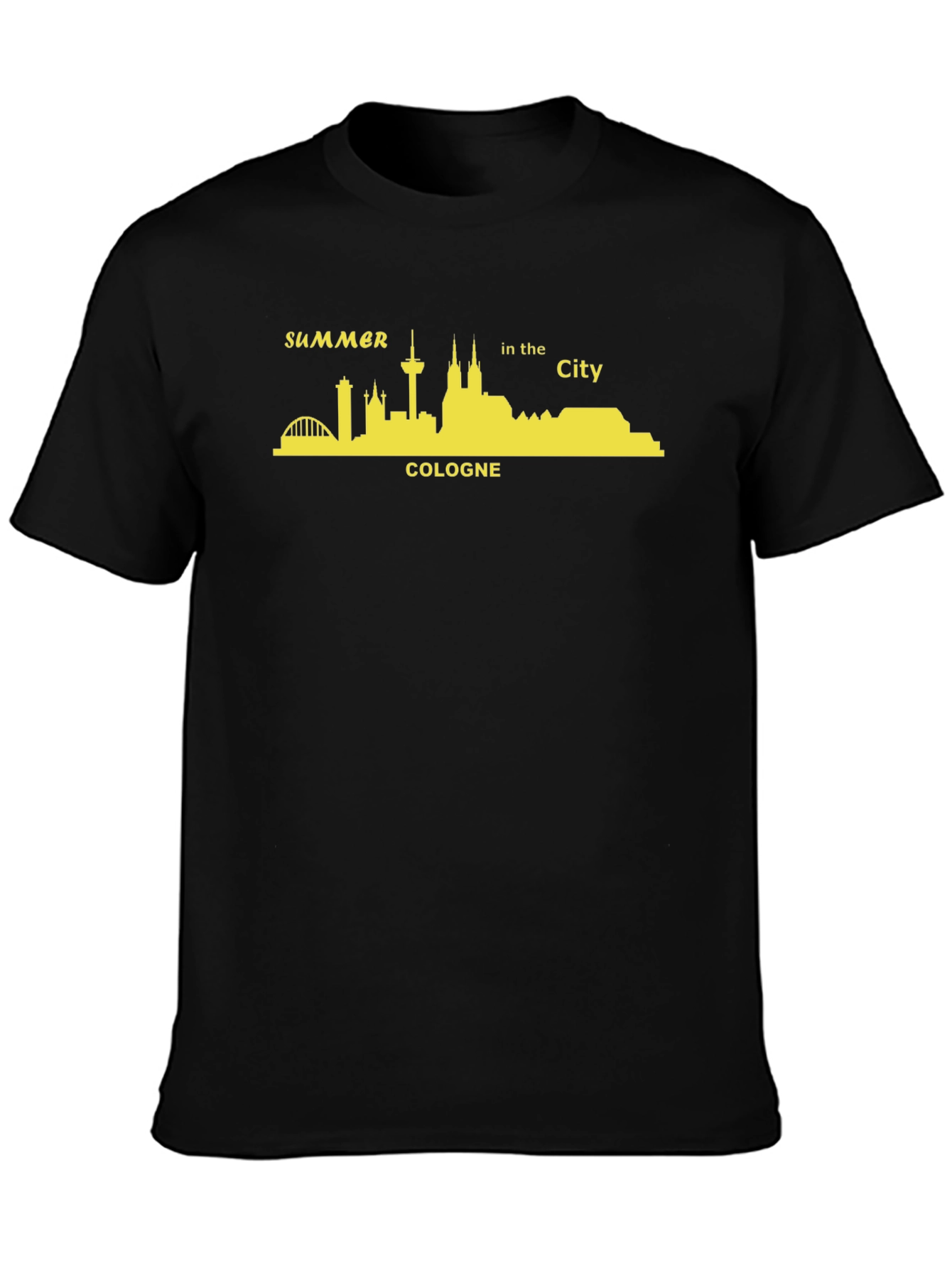 Cologne Summer City Skyline Graphic T-Shirt
