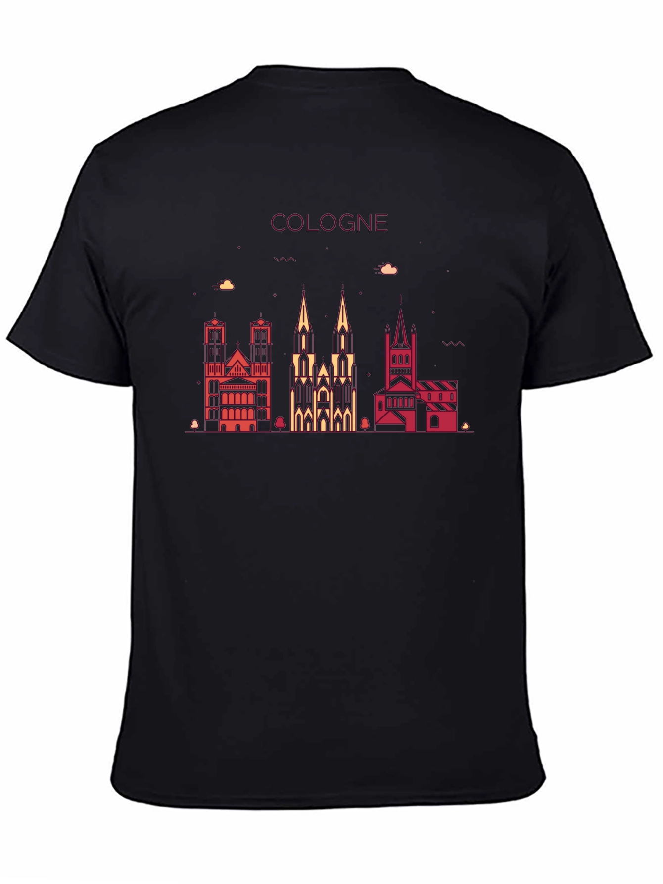 Cologne Skyline Black T-Shirt