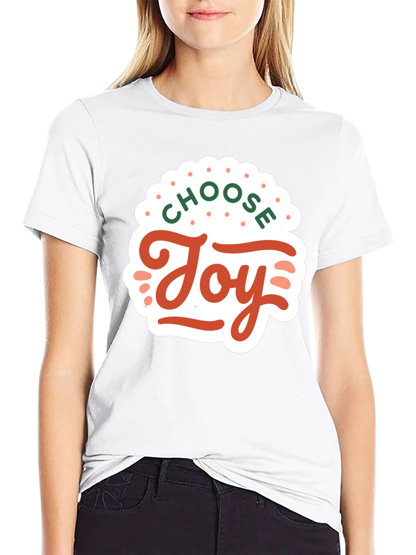 Choose Joy Graphic Tee - Black Short Sleeve