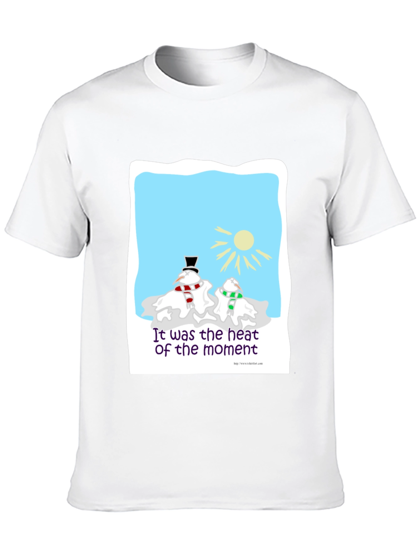 Humorous Melting Snowman T-Shirt
