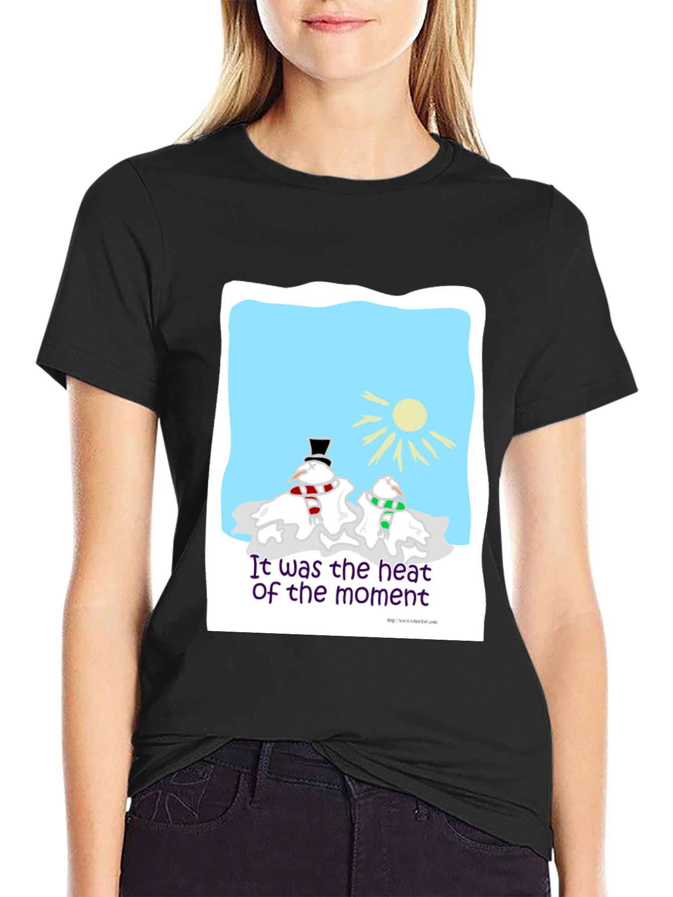Humorous Melting Snowman T-Shirt