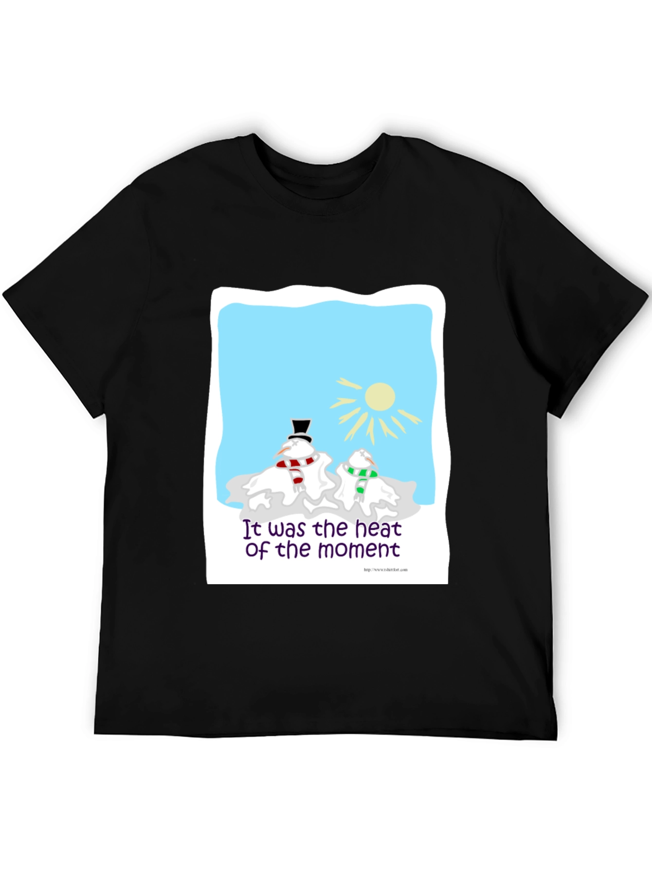 Humorous Melting Snowman T-Shirt