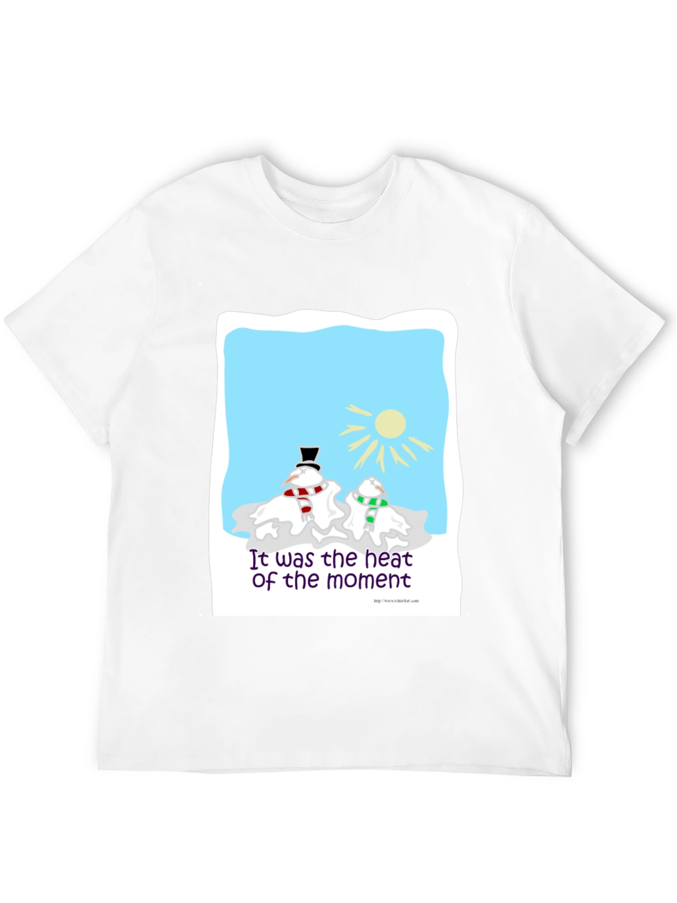 Humorous Melting Snowman T-Shirt