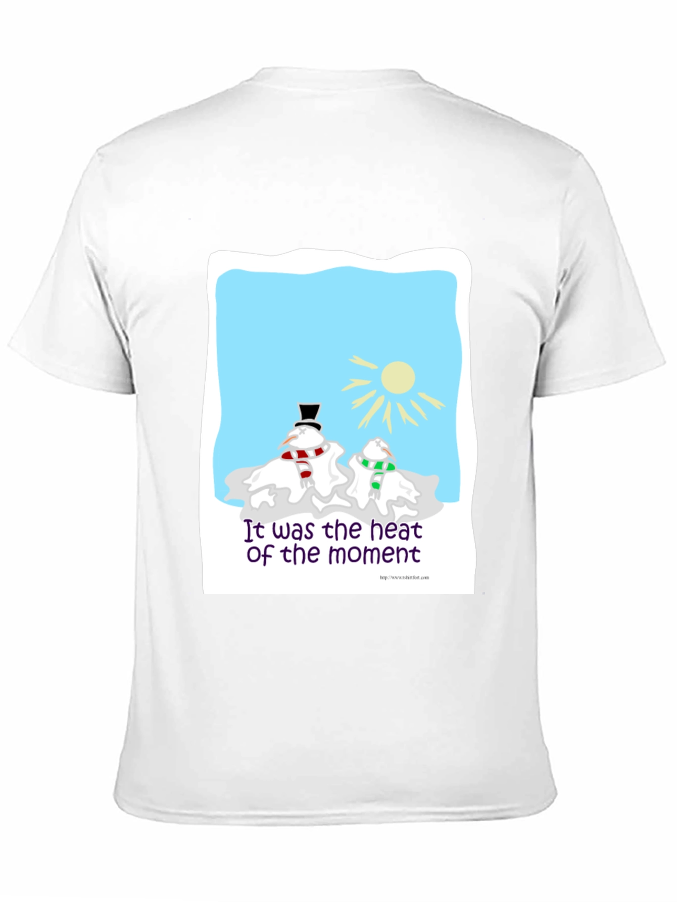 Humorous Melting Snowman T-Shirt