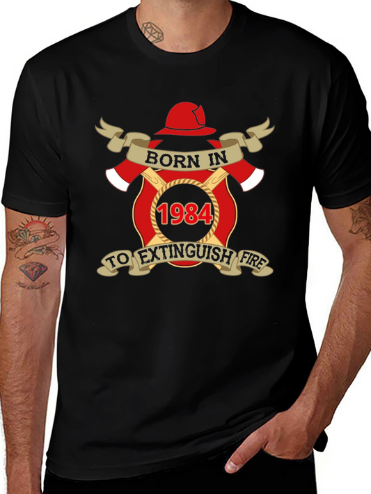 Born in 1984 Firefighter T-Shirt
