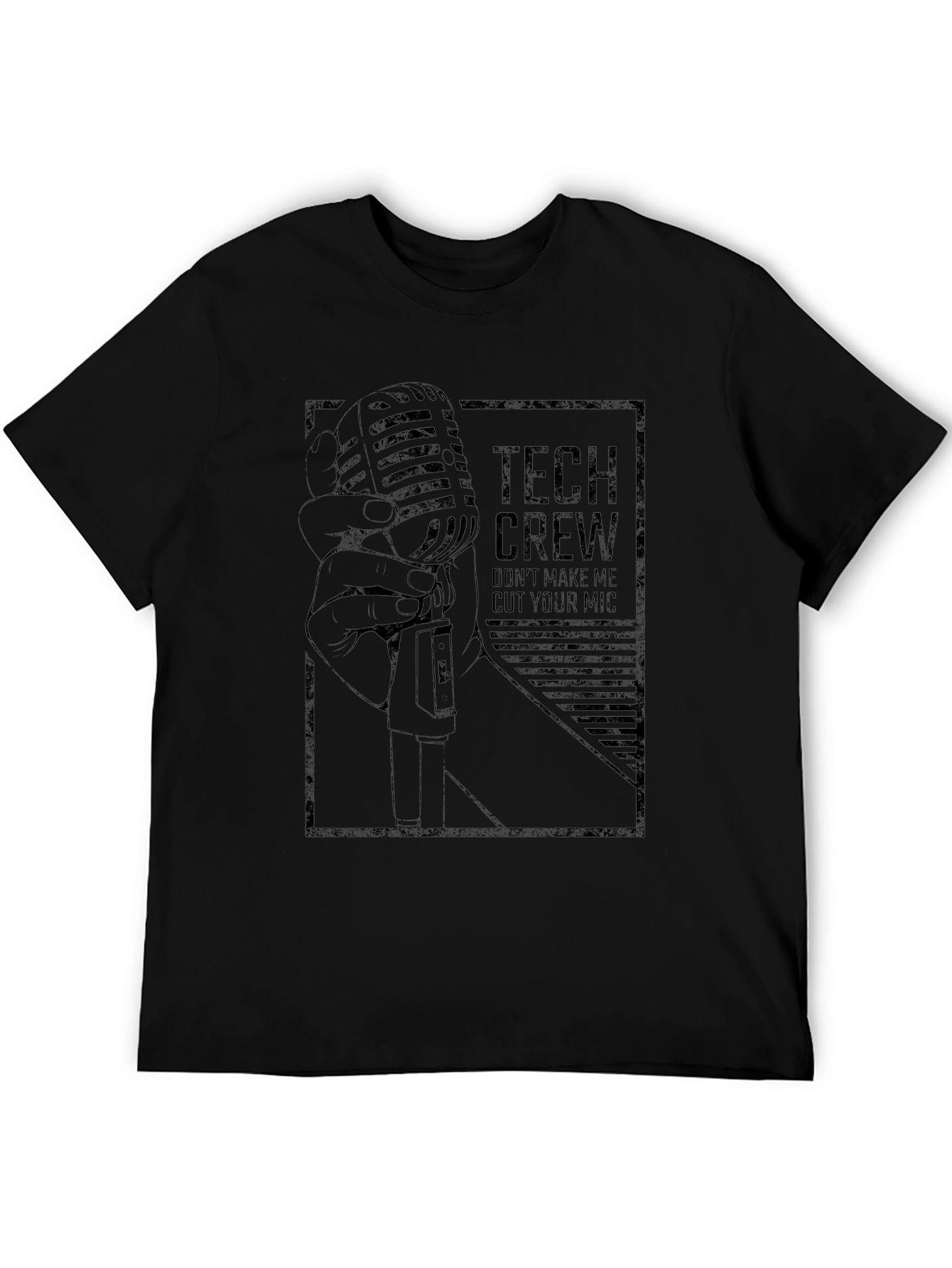 Tech Crew Microphone Graphic T-Shirt