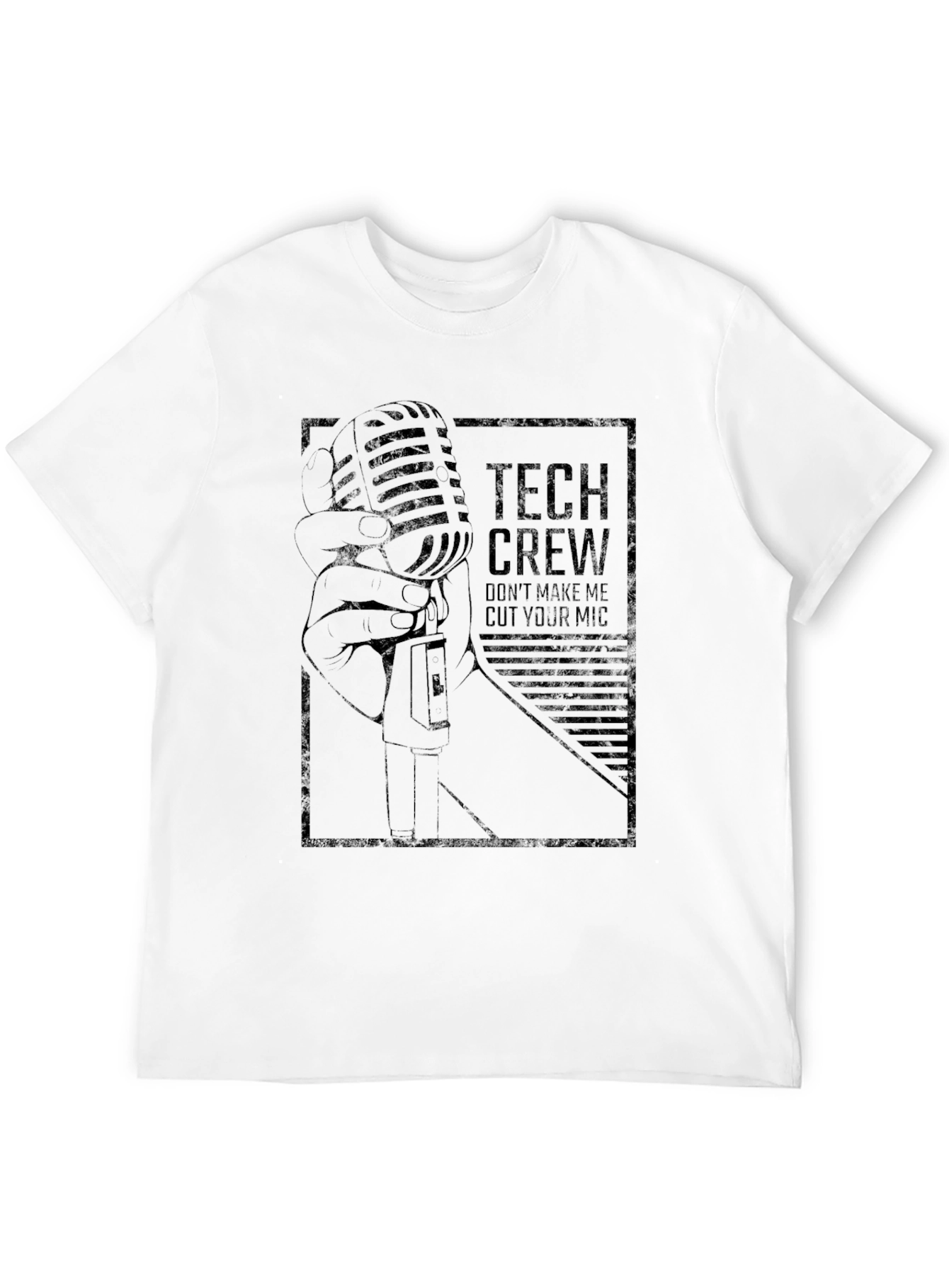 Tech Crew Microphone Graphic T-Shirt