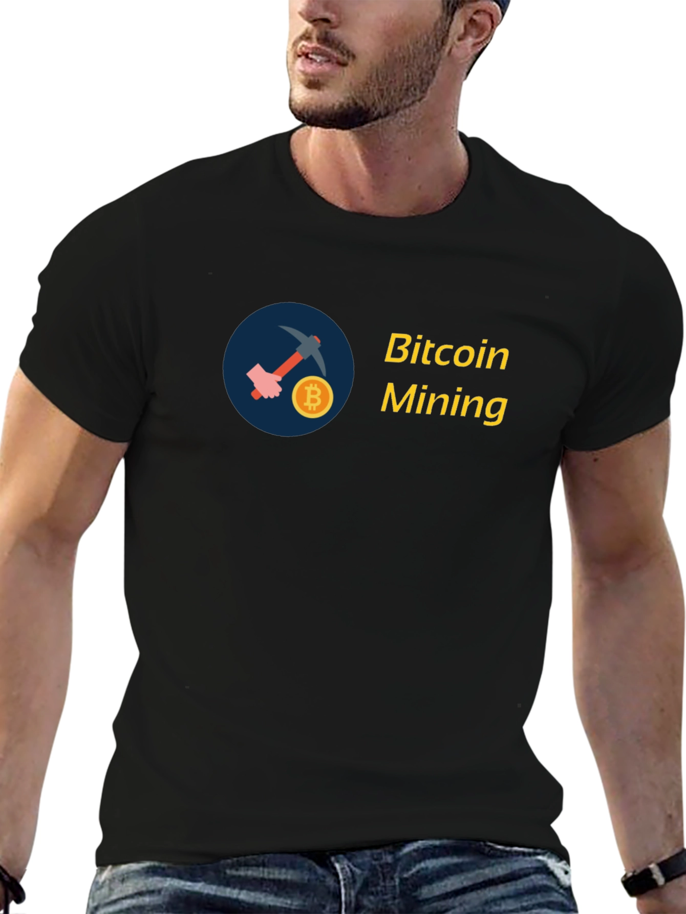 Bitcoin Mining T-Shirt - Crypto Design