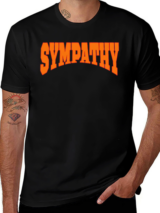 Sympathy Graphic Tee - Trendy Black Short Sleeve Shirt
