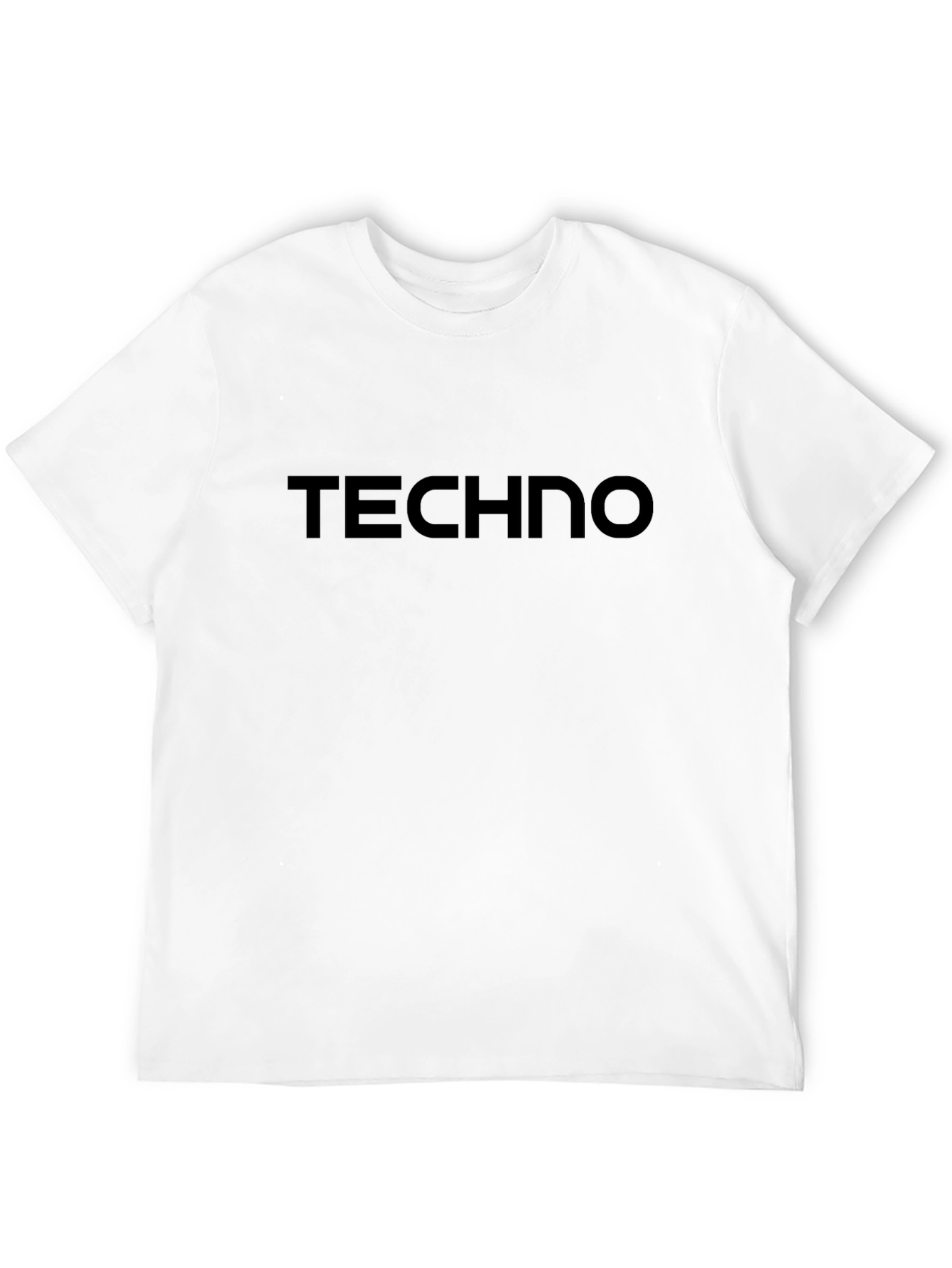 Techno Graphic Tee - Minimalist Black T-Shirt
