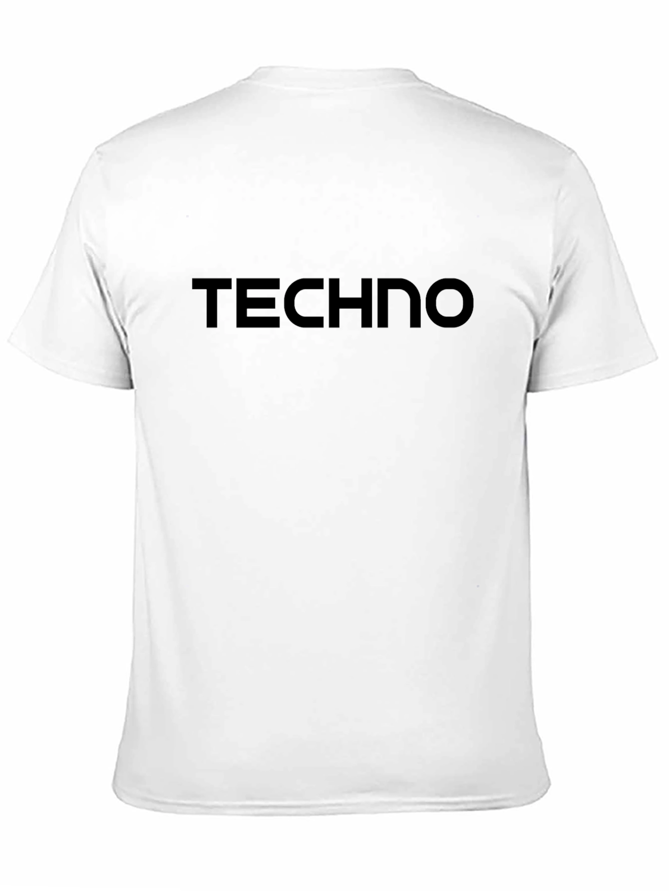 Techno Graphic Tee - Minimalist Black T-Shirt