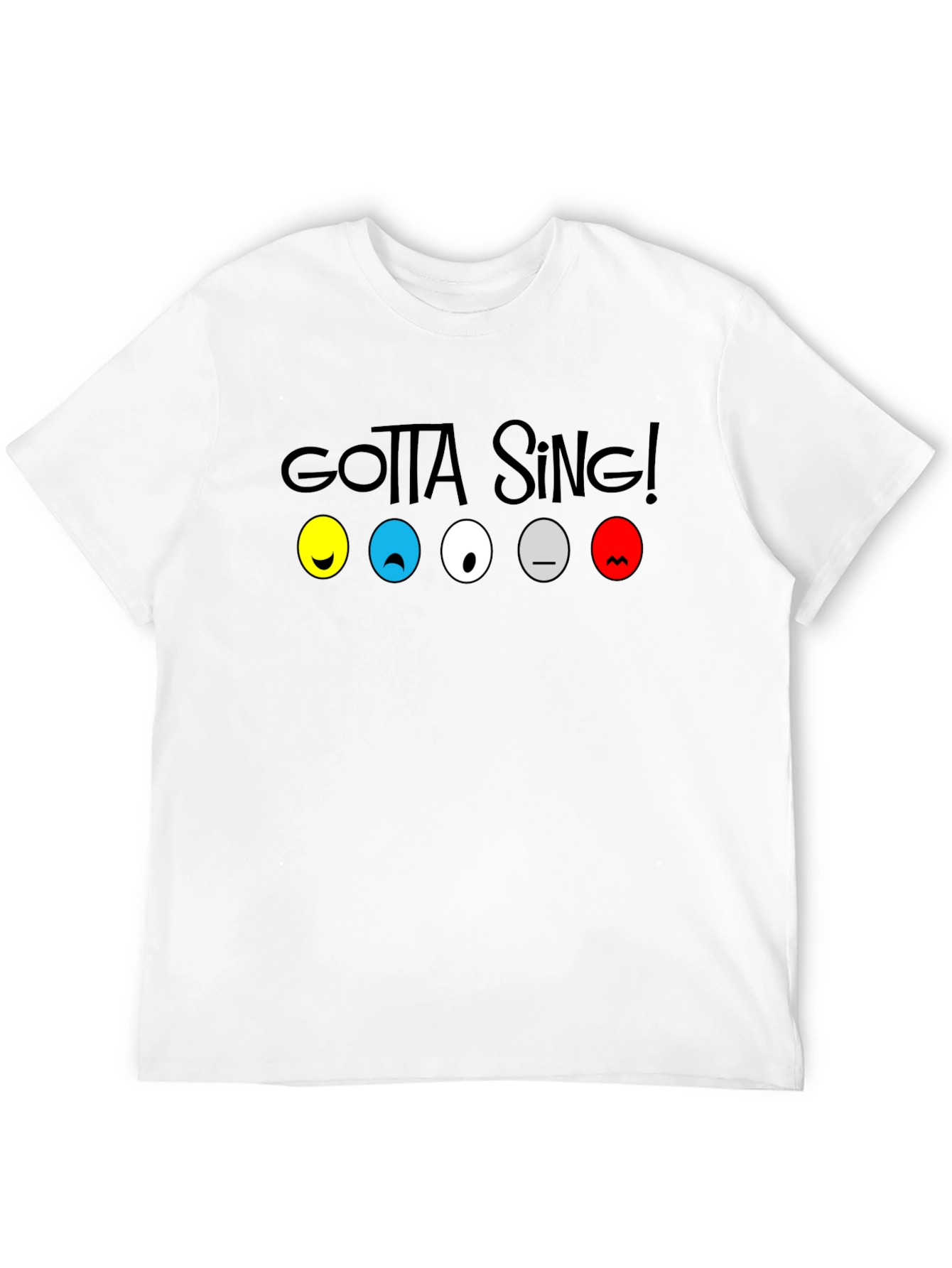Gotta Sing! Emoji Graphic Tee - Black