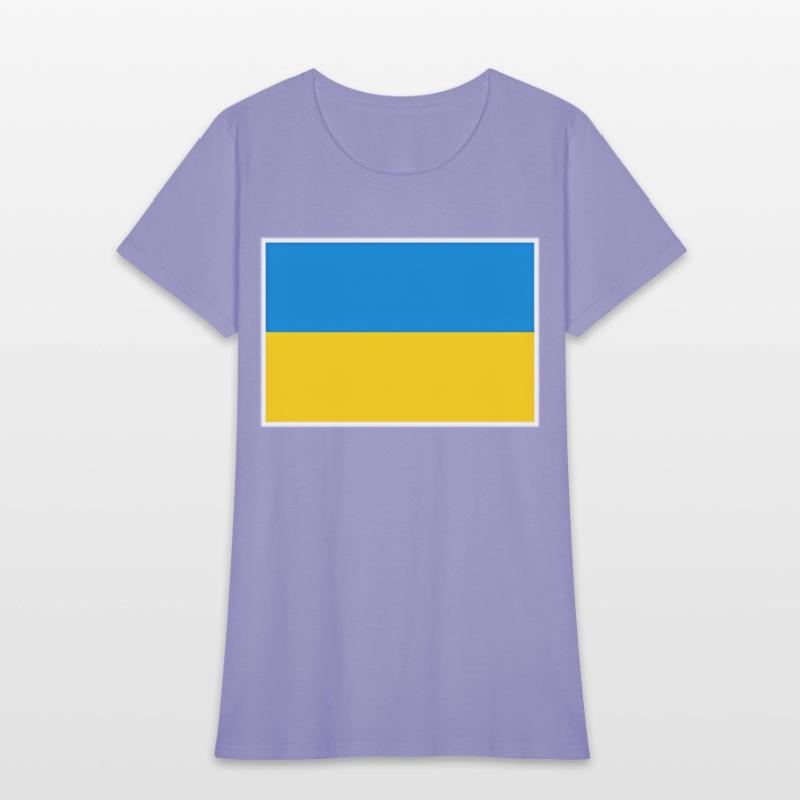 Ukraine Flag With Ukrainian National Colors