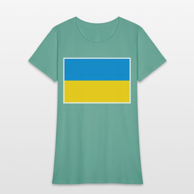 Ukraine Flag With Ukrainian National Colors
