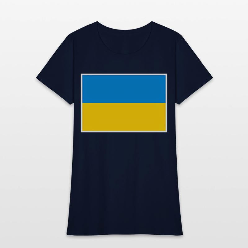 Ukraine Flag With Ukrainian National Colors