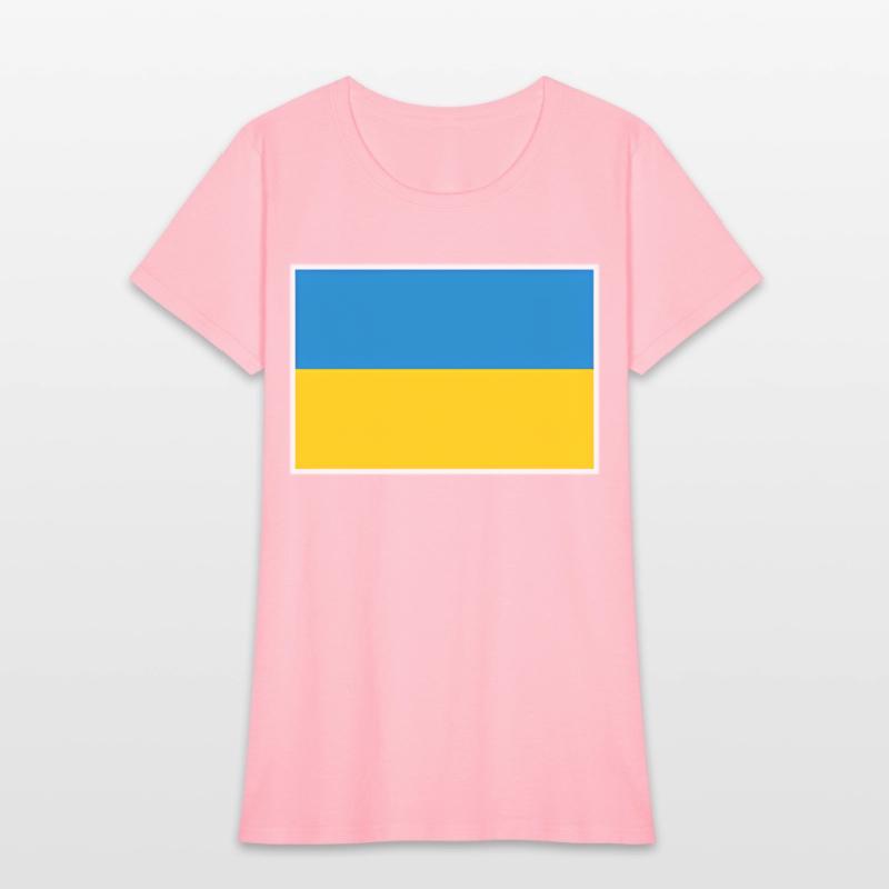 Ukraine Flag With Ukrainian National Colors