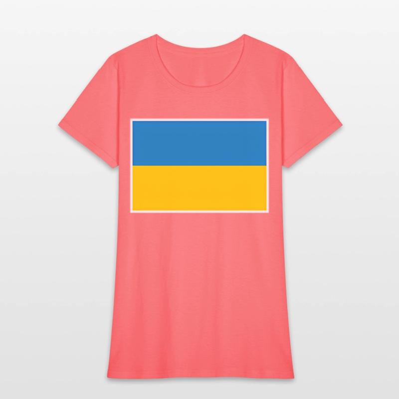 Ukraine Flag With Ukrainian National Colors