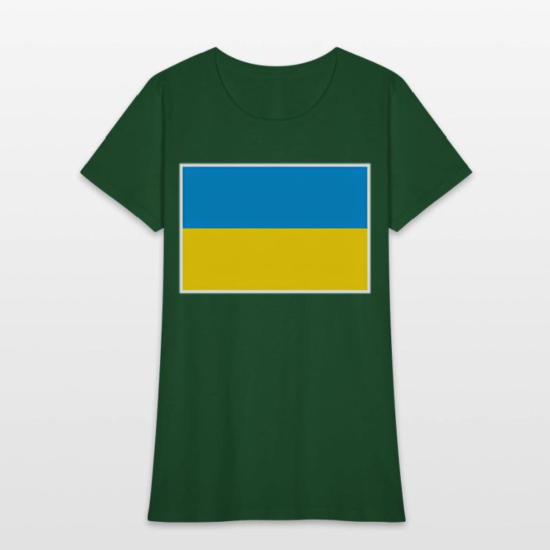 Ukraine Flag With Ukrainian National Colors