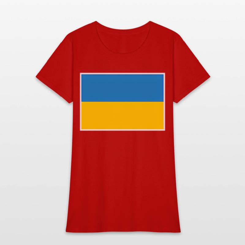 Ukraine Flag With Ukrainian National Colors