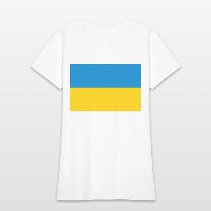 Ukraine Flag With Ukrainian National Colors