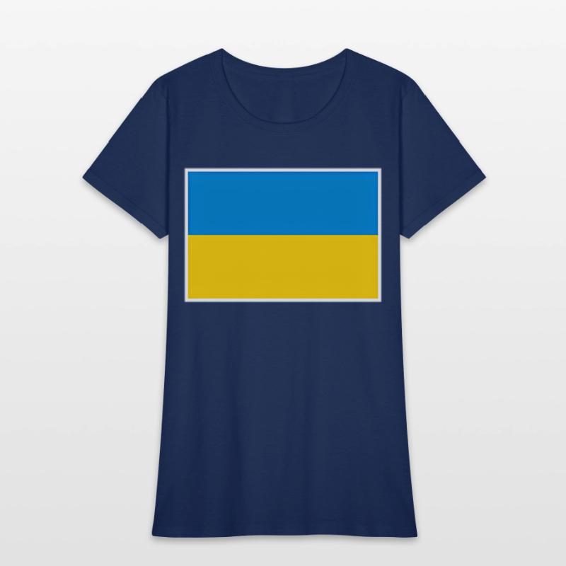 Ukraine Flag With Ukrainian National Colors