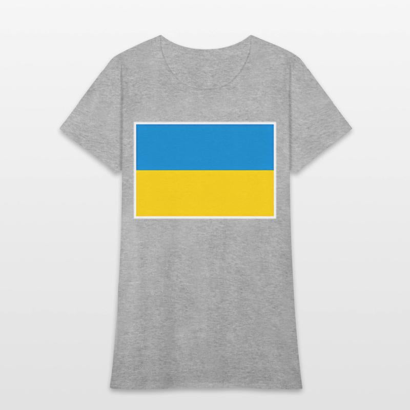 Ukraine Flag With Ukrainian National Colors