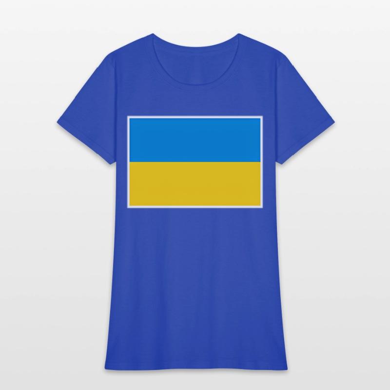 Ukraine Flag With Ukrainian National Colors