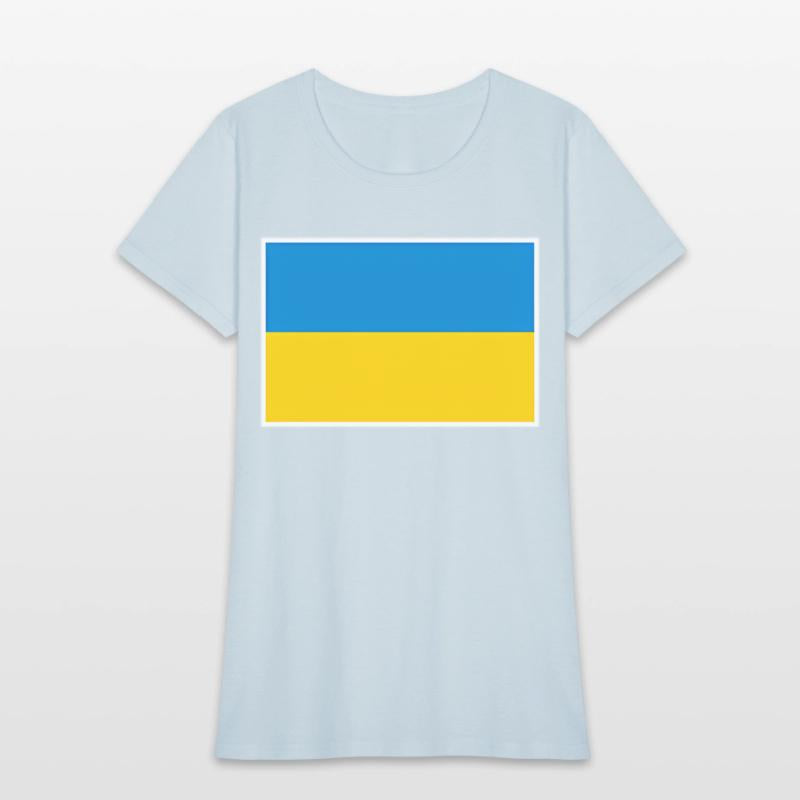Ukraine Flag With Ukrainian National Colors