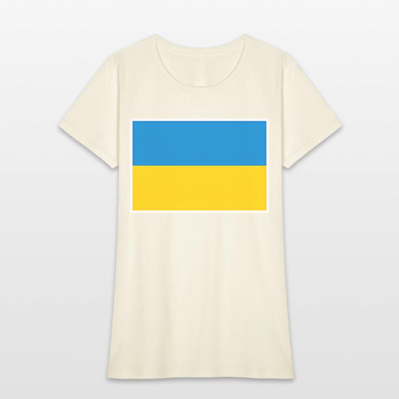 Ukraine Flag With Ukrainian National Colors