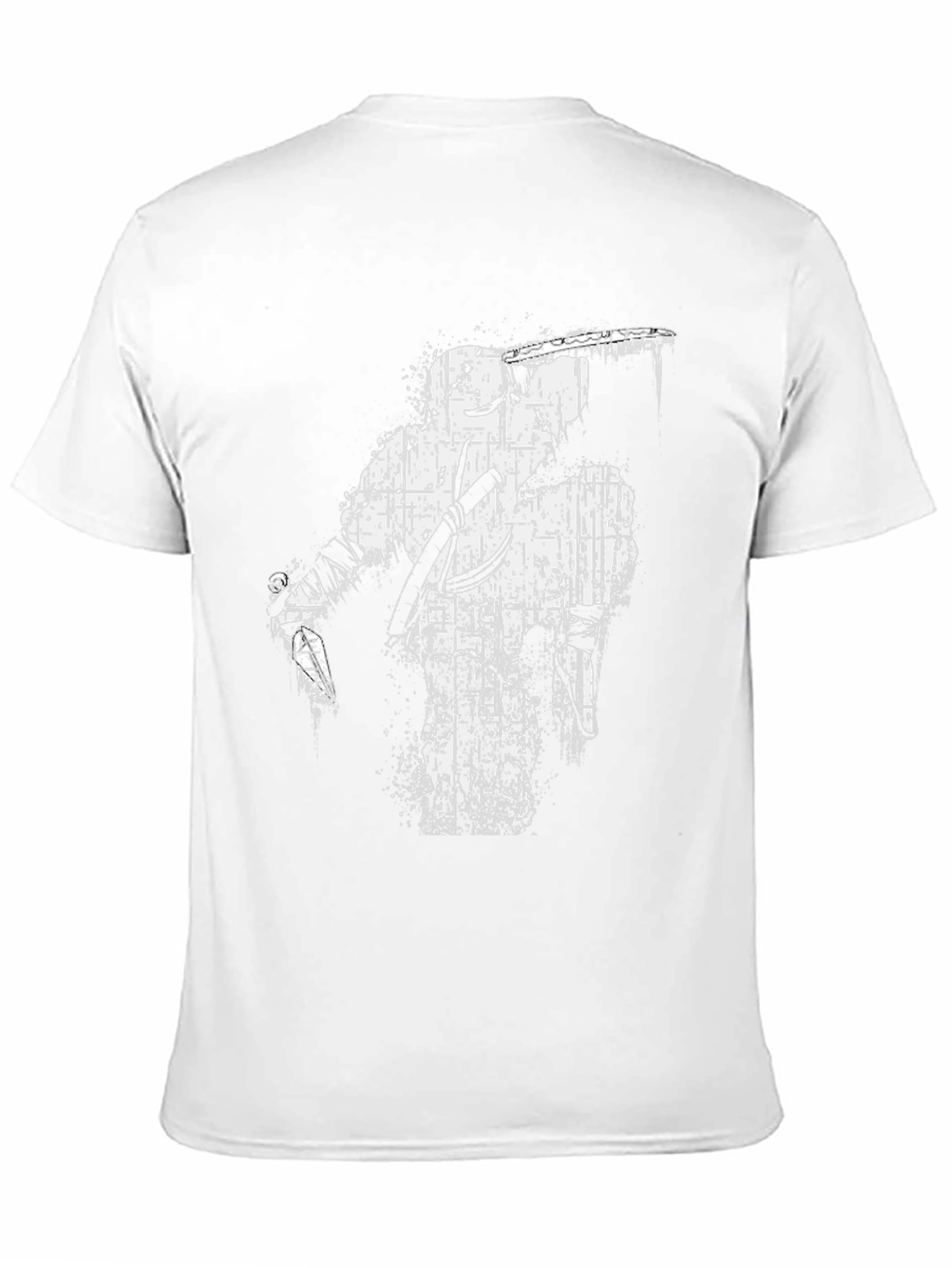 Distressed Ninja Graphic Black T-Shirt