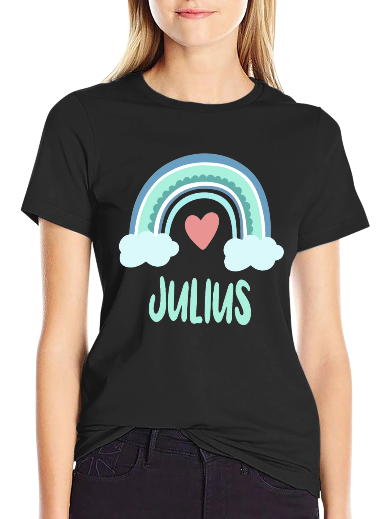 Julius Rainbow Heart T-Shirt - Soft Cotton Blend