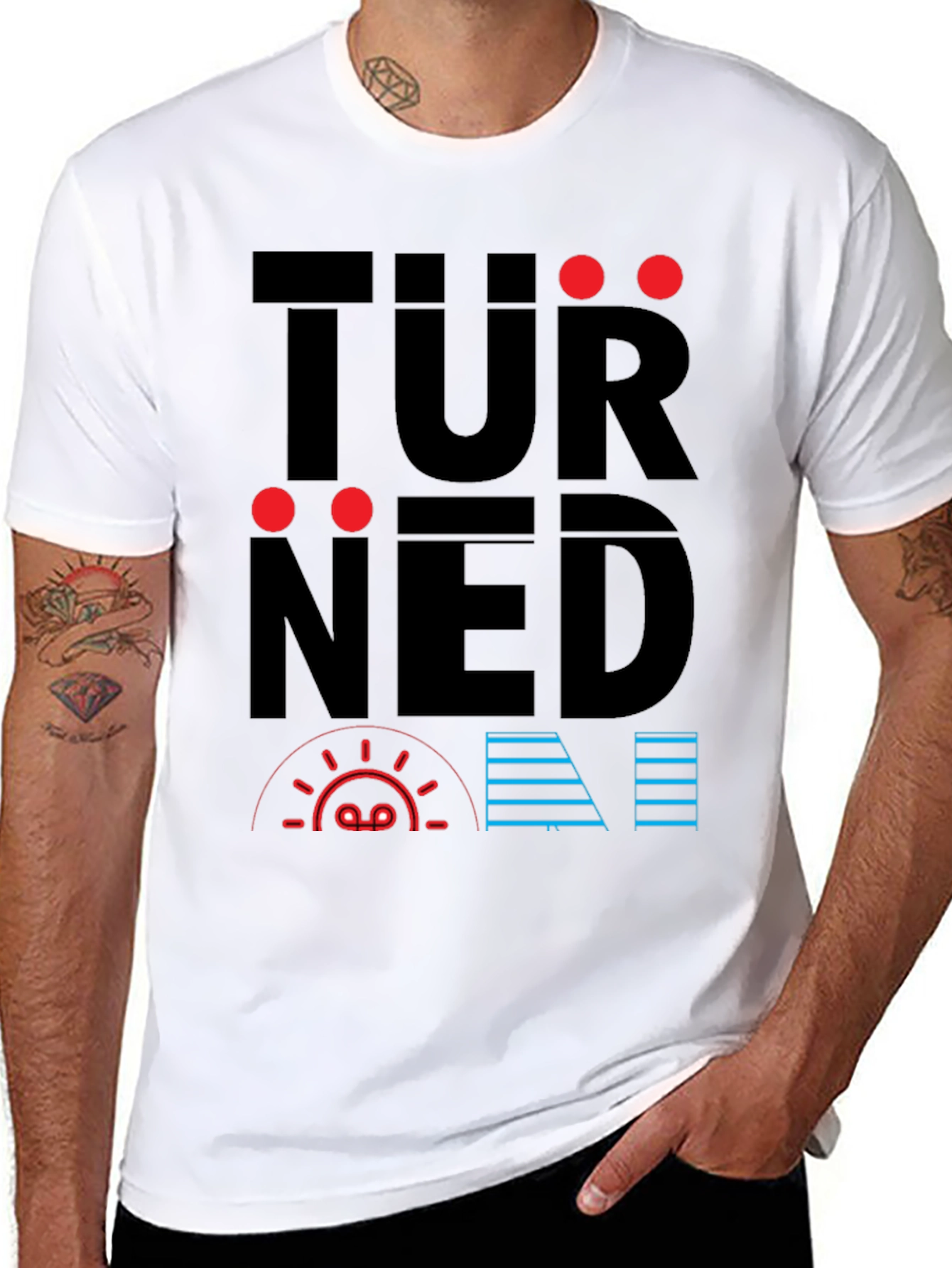 Turned On T-Shirt - Graphic Design Tee