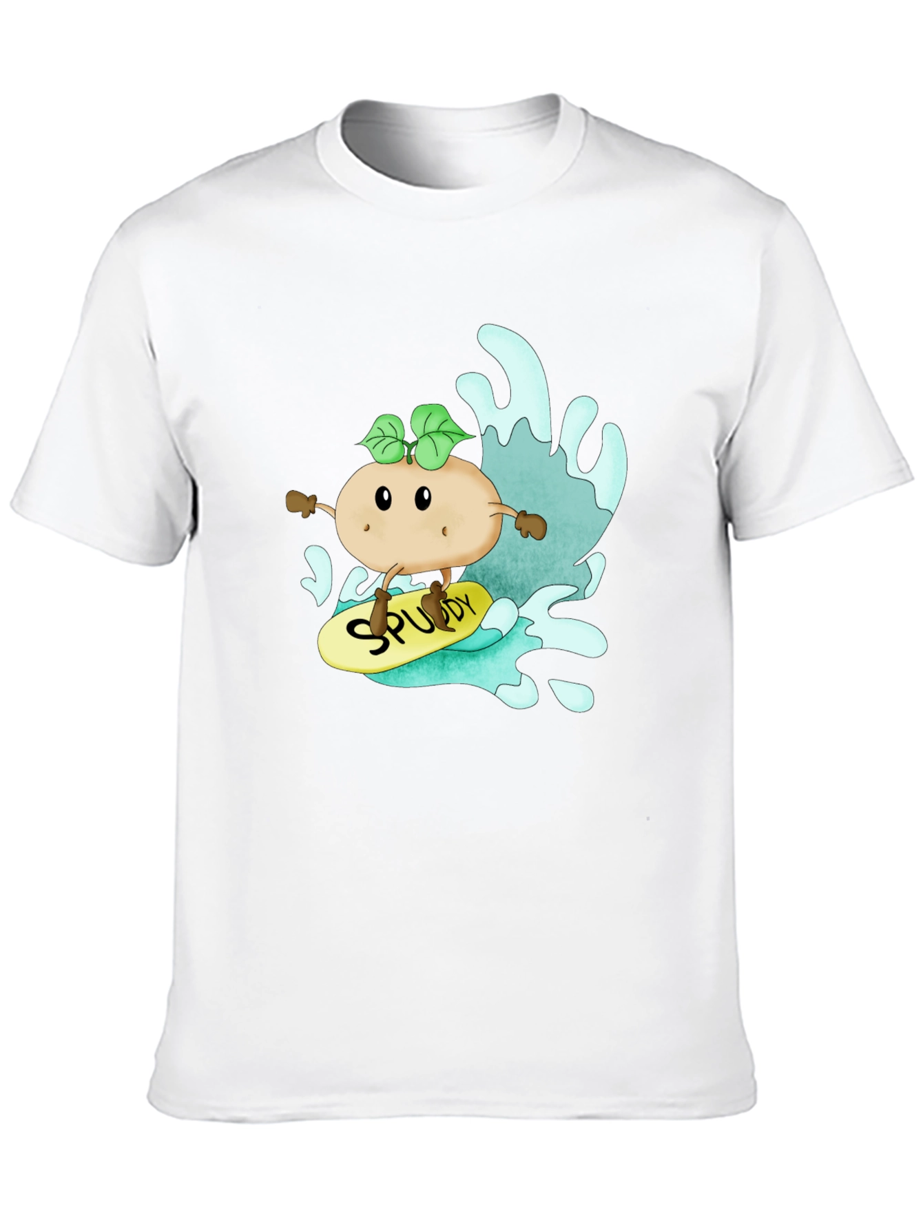 Surfing Spuddy T-Shirt - Black