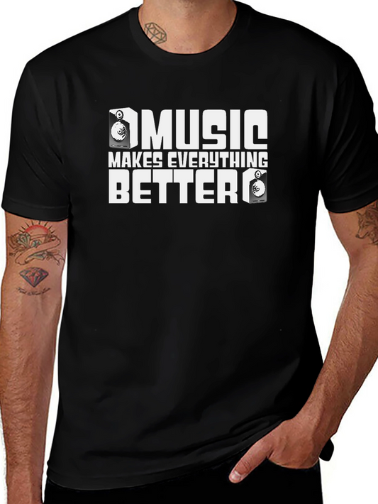 Music Makes Everything Better Graphic T-Shirt