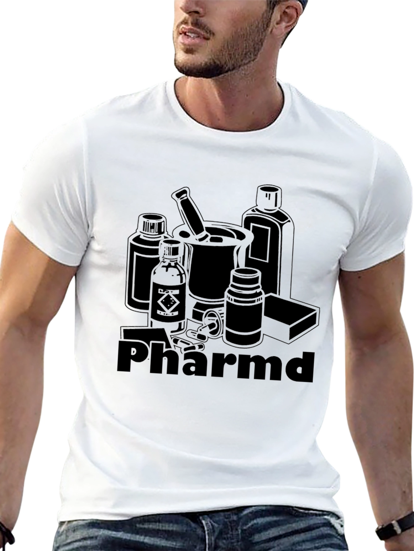 PharmD Black Graphic T-Shirt