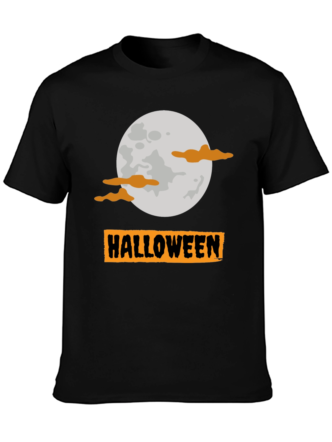 Halloween Moon Graphic Tee - Spooky Season Shirt