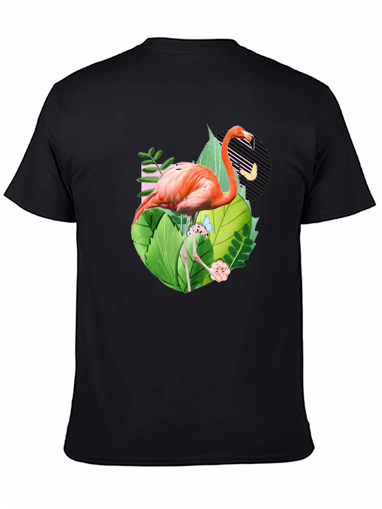 Tropical Flamingo Graphic T-Shirt