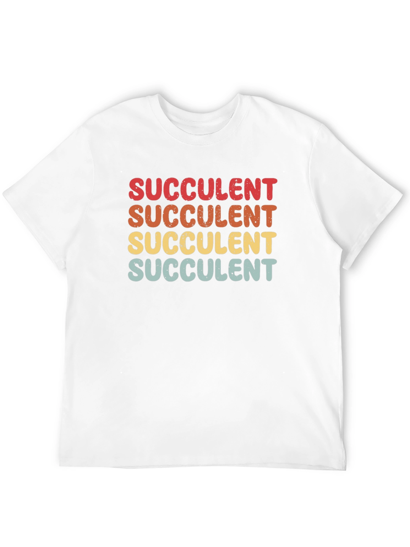 Retro Succulent Graphic Tee - Black